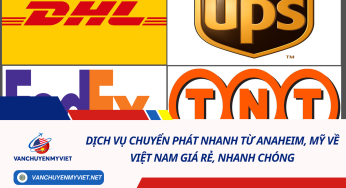 Dịch vụ chuyển phát nhanh từ Anaheim, Mỹ về Việt Nam giá rẻ, nhanh chóng