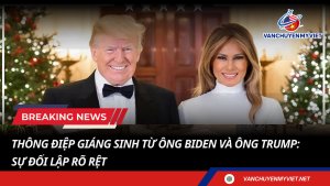 Thông điệp Giáng sinh từ ông Biden và ông Trump: Sự đối lập rõ rệt