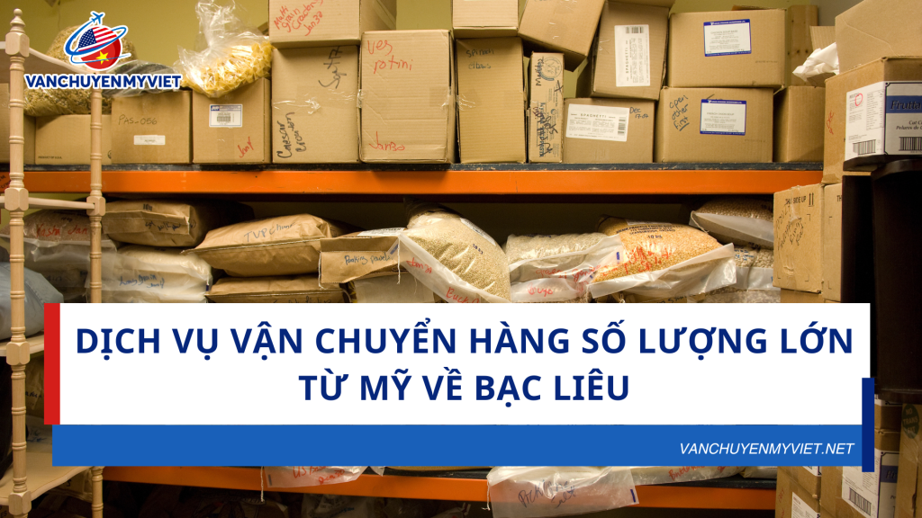 Dịch Vụ Vận Chuyển Hàng Số Lượng Lớn Từ Mỹ Về Bạc Liêu