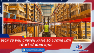 Dịch Vụ Vận Chuyển Hàng Số Lượng Lớn Từ Mỹ Về Bình Định