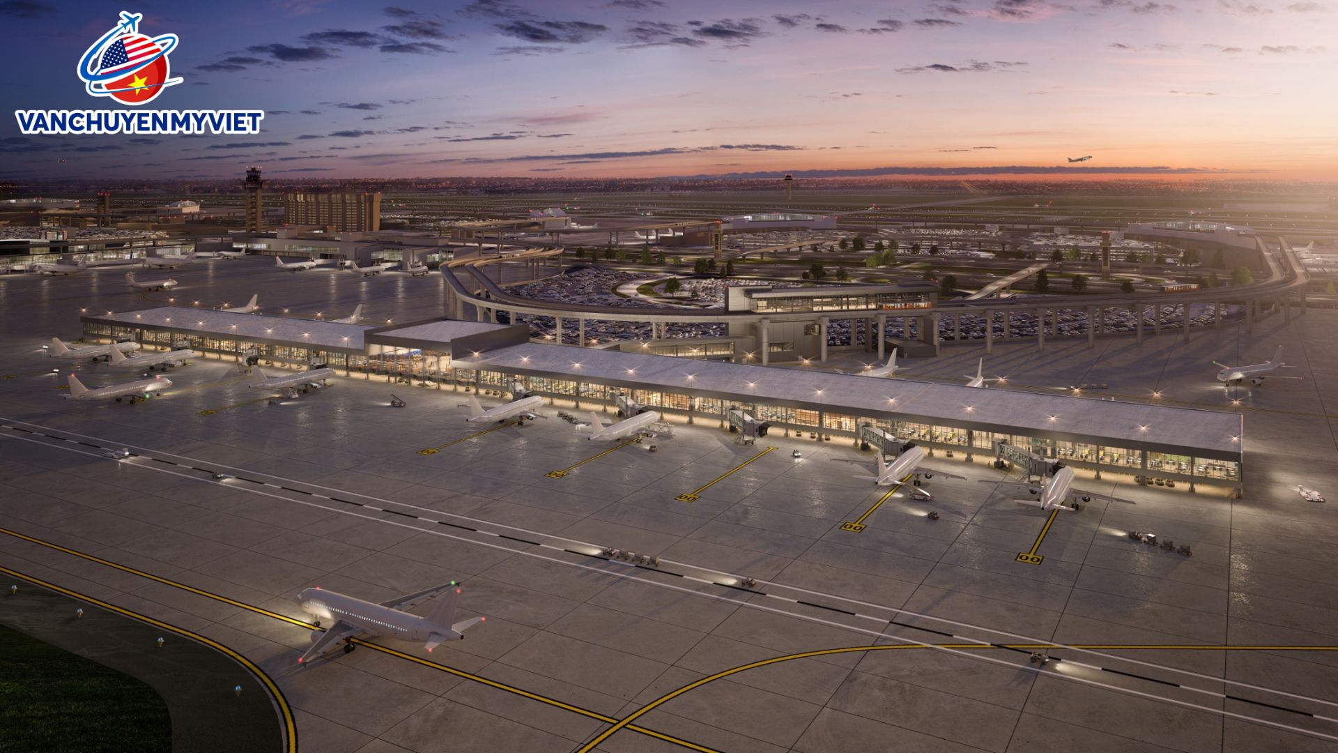 Dịch Vụ Booking Tải Hàng Không Từ Sân Bay Quốc Tế Dallas Fort Worth (DFW) Về Sân Bay Nội Bài, Hà Nội (HAN)