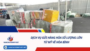 DỊCH VỤ GỬI HÀNG HÓA SỐ LƯỢNG LỚN TỪ MỸ VỀ HÒA BÌNH SỐ 1
