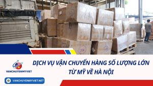DỊCH VỤ GỬI HÀNG HÓA SỐ LƯỢNG LỚN TỪ MỸ VỀ HÀ NỘI