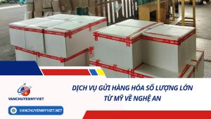 DỊCH VỤ GỬI HÀNG HÓA SỐ LƯỢNG LỚN TỪ MỸ VỀ NGHỆ AN SỐ 1
