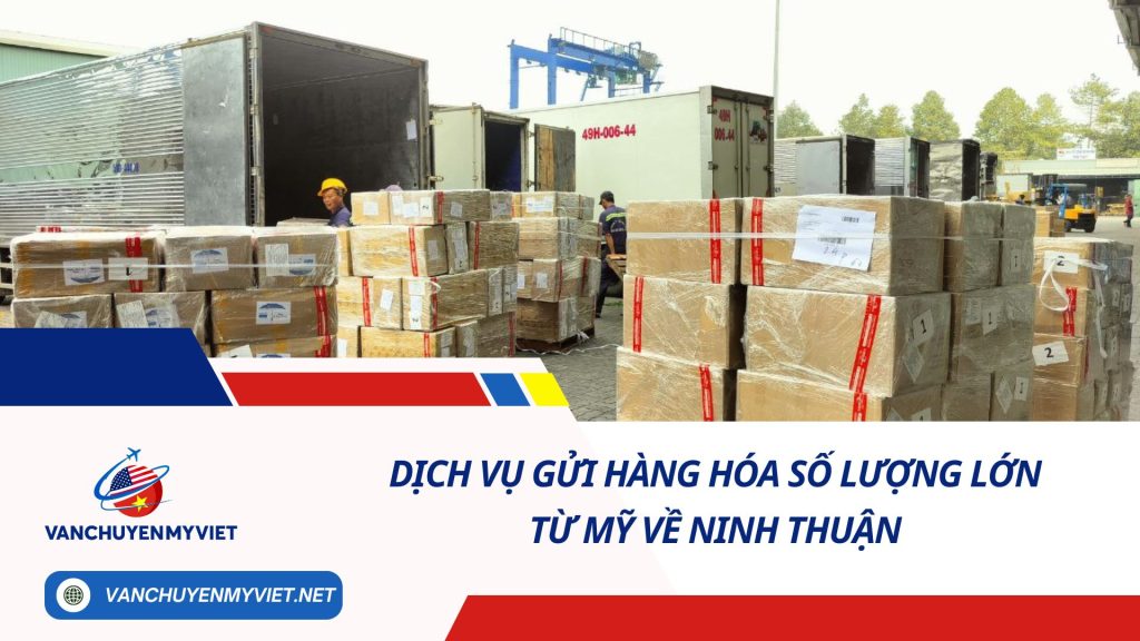 DỊCH VỤ GỬI HÀNG HÓA SỐ LƯỢNG LỚN TỪ MỸ VỀ NINH THUẬN SỐ 1