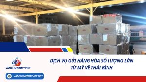 DỊCH VỤ GỬI HÀNG HÓA SỐ LƯỢNG LỚN TỪ MỸ VỀ THÁI BÌNH SỐ 1