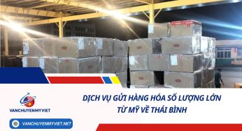 DỊCH VỤ GỬI HÀNG HÓA SỐ LƯỢNG LỚN TỪ MỸ VỀ THÁI BÌNH SỐ 1