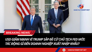 USD giảm mạnh vì Trump sắp đề cử Chủ tịch Fed mới: Tác động gì đến doanh nghiệp xuất nhập khẩu?