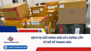 DỊCH VỤ GỬI HÀNG HÓA SỐ LƯỢNG LỚN TỪ MỸ VỀ THANH HÓA SỐ 1