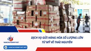 DỊCH VỤ GỬI HÀNG HÓA SỐ LƯỢNG LỚN TỪ MỸ VỀ THÁI NGUYÊN SỐ 1