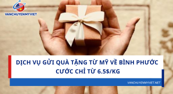 Dịch Vụ Gửi Quà Tặng Từ Mỹ Về Bình Phước – Cước chỉ từ 6.5$/kg