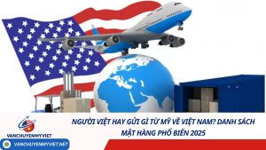 Người Việt hay gửi gì từ Mỹ về Việt Nam? Danh sách mặt hàng phổ biến 2025