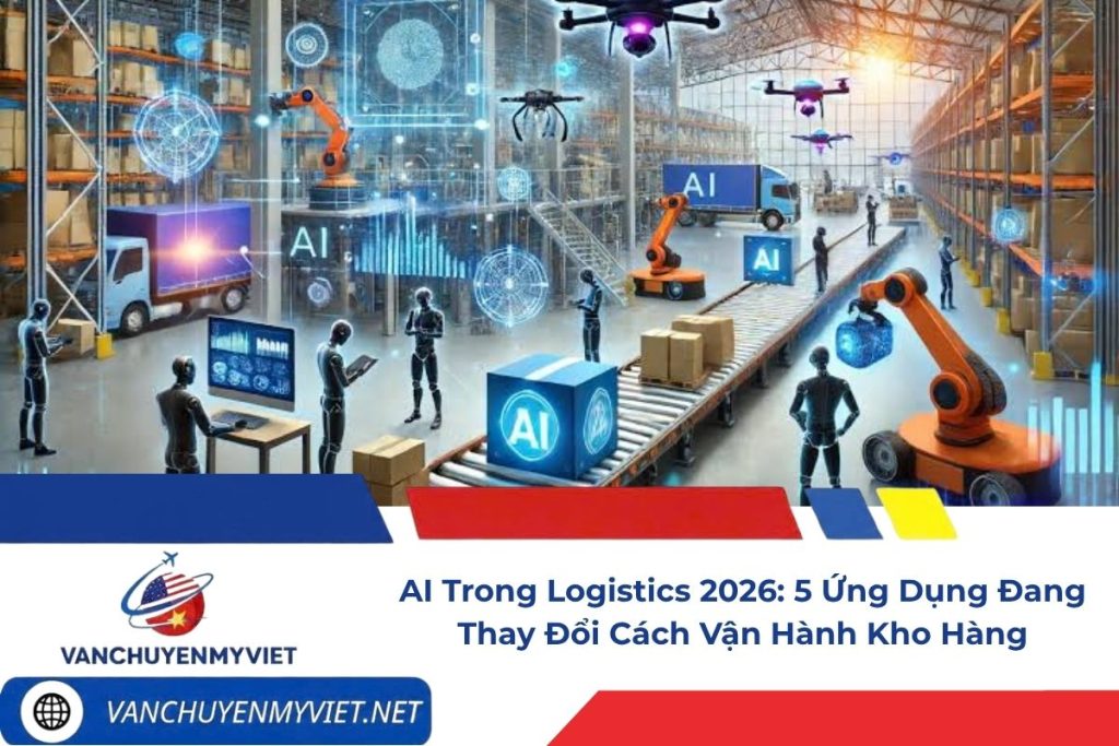AI trong logistics 2026 và kho hàng thông minh